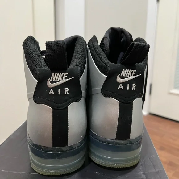 Blk and silver Air Force/Foamposite
